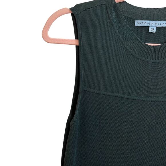 Antonio Melani Forest Green Sleeveless Midi Dress - Picture 4 of 8
